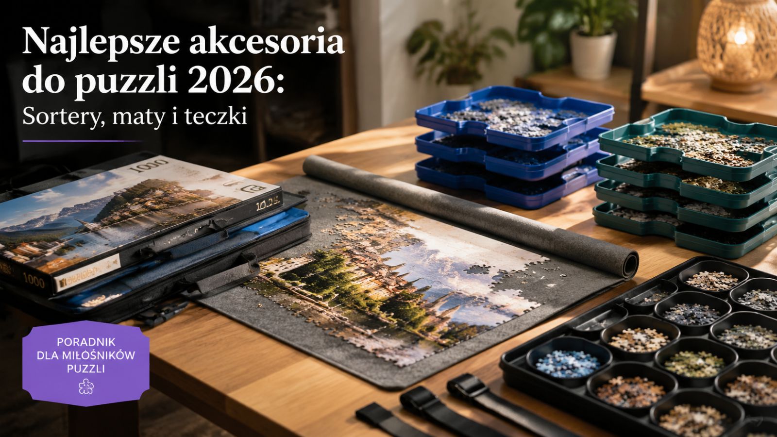 Najlepsze akcesoria do puzzli 2026: Sortery, maty i teczki