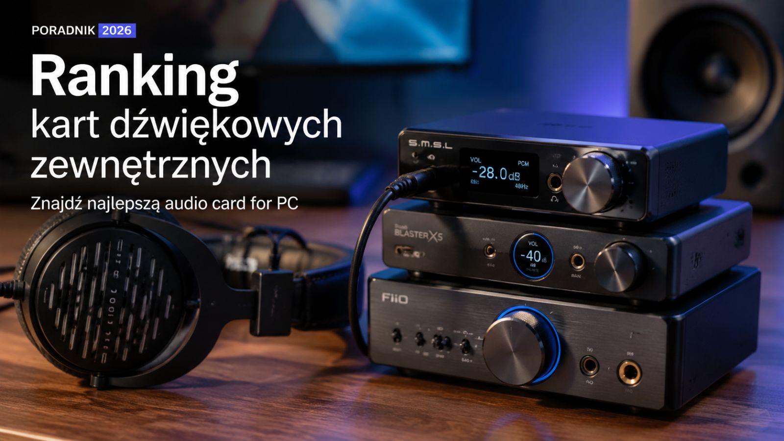 Ranking kart dźwiękowych zewnętrznych 2026 – Najlepsza audio card for pc