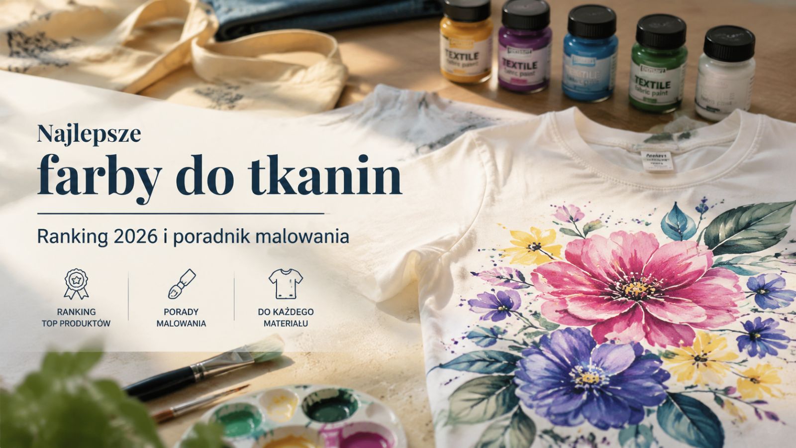 Najlepsze farby do tkanin – Ranking 2026 i poradnik malowania