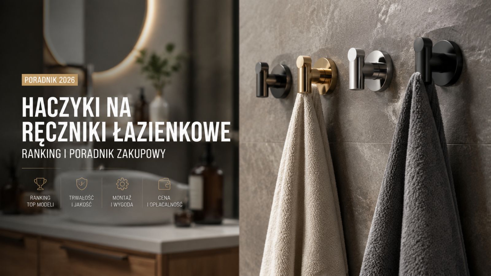 Haczyki na ręczniki łazienkowe – ranking i poradnik zakupowy 2026
