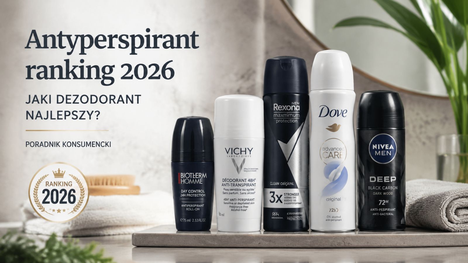 Antyperspirant ranking 2026 – jaki dezodorant najlepszy?