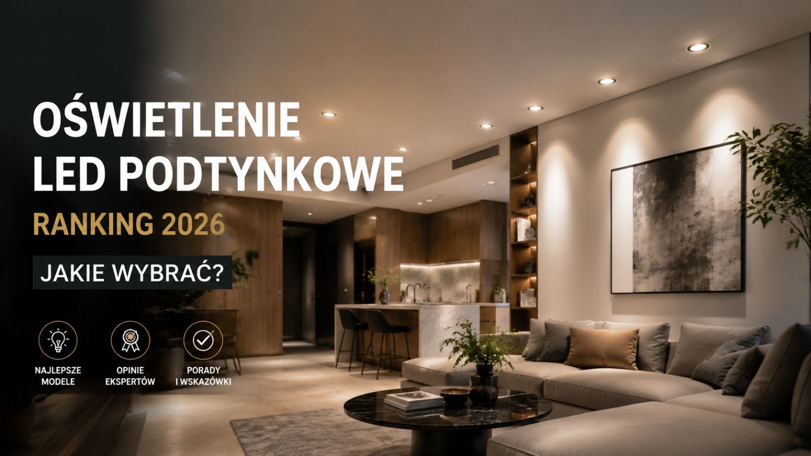 Oświetlenie LED podtynkowe – Ranking 2026. Jakie wybrać?