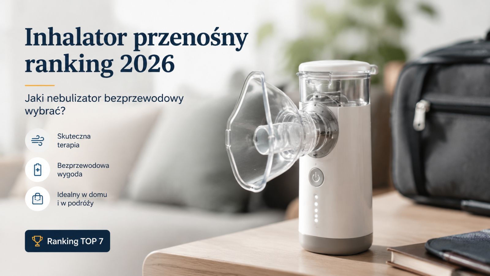 Inhalator przenośny ranking 2026 – jaki nebulizator bezprzewodowy?