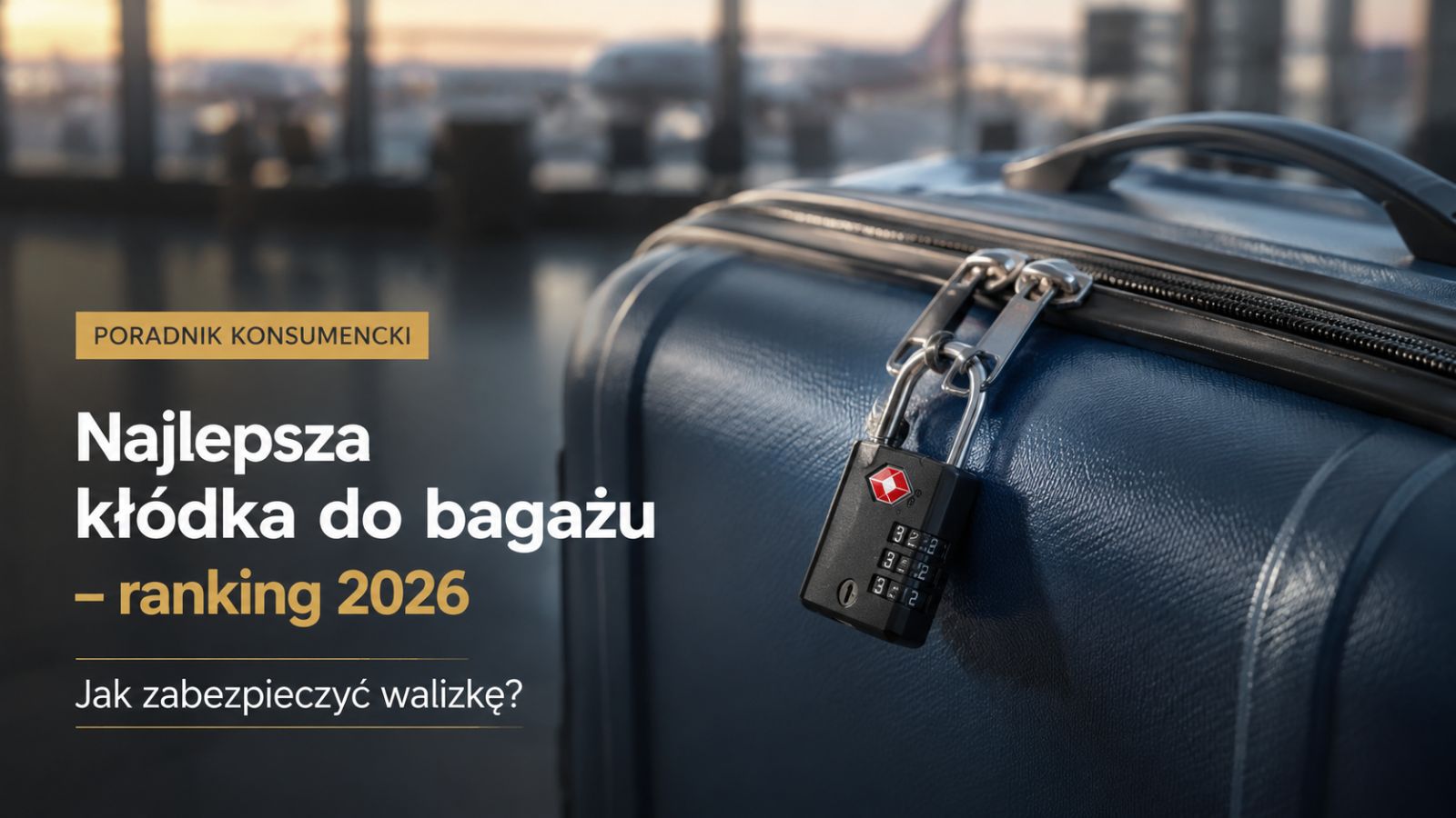 Najlepsza kłódka do bagażu – ranking 2026. Jak zabezpieczyć walizkę?