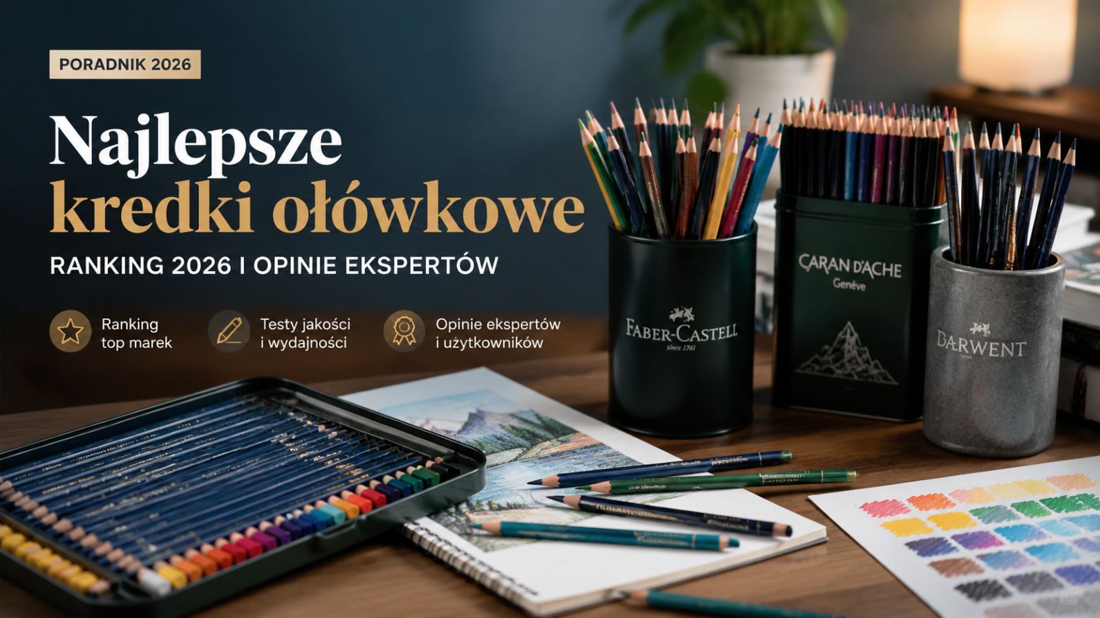 Najlepsze kredki ołówkowe – Ranking 2026 i opinie ekspertów