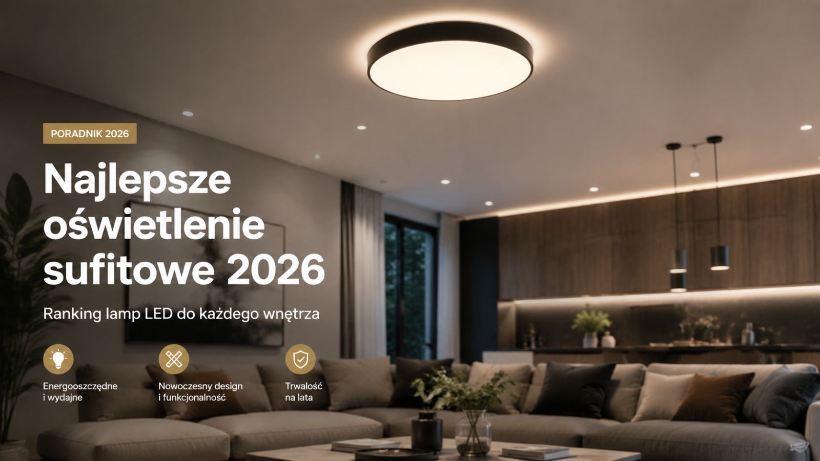 Najlepsze oświetlenie sufitowe 2026 – Ranking LED ceiling lights