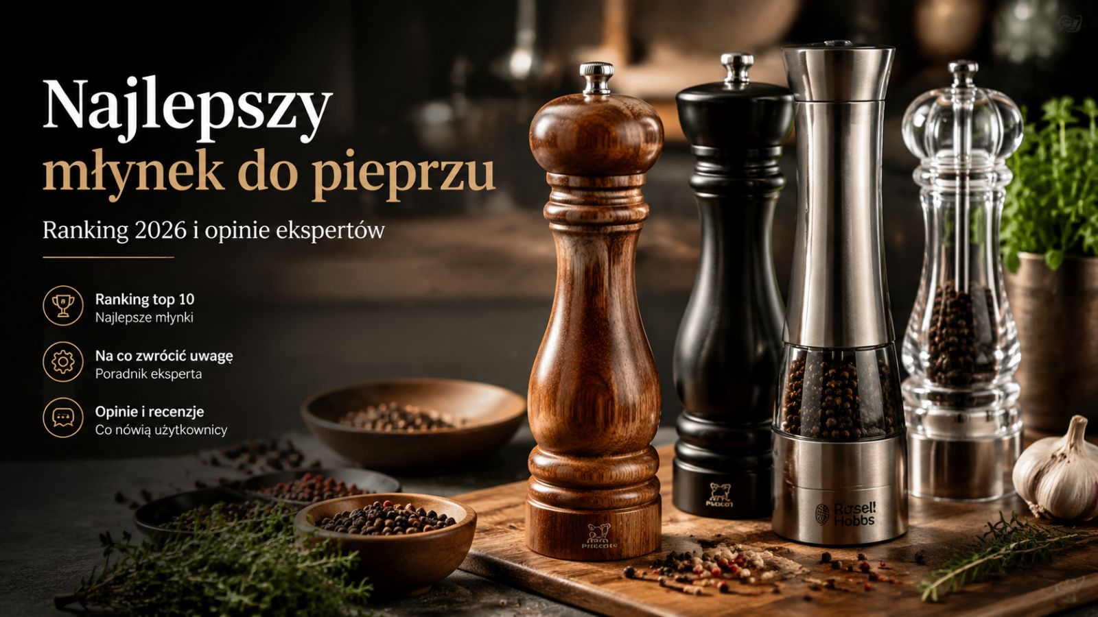 Najlepszy młynek do pieprzu – Ranking 2026 i opinie ekspertów