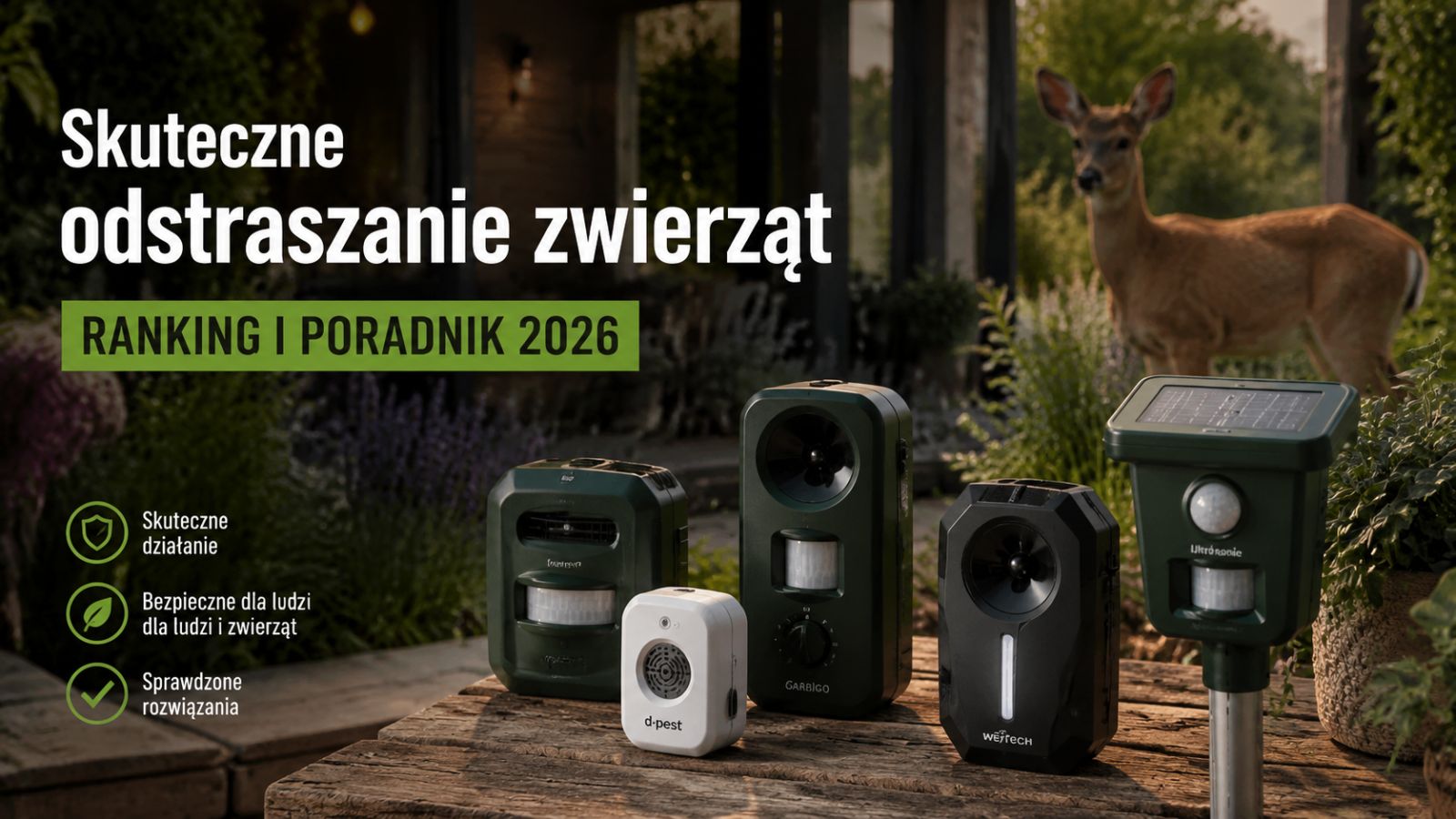 Skuteczne odstraszanie zwierząt – ranking i poradnik 2026