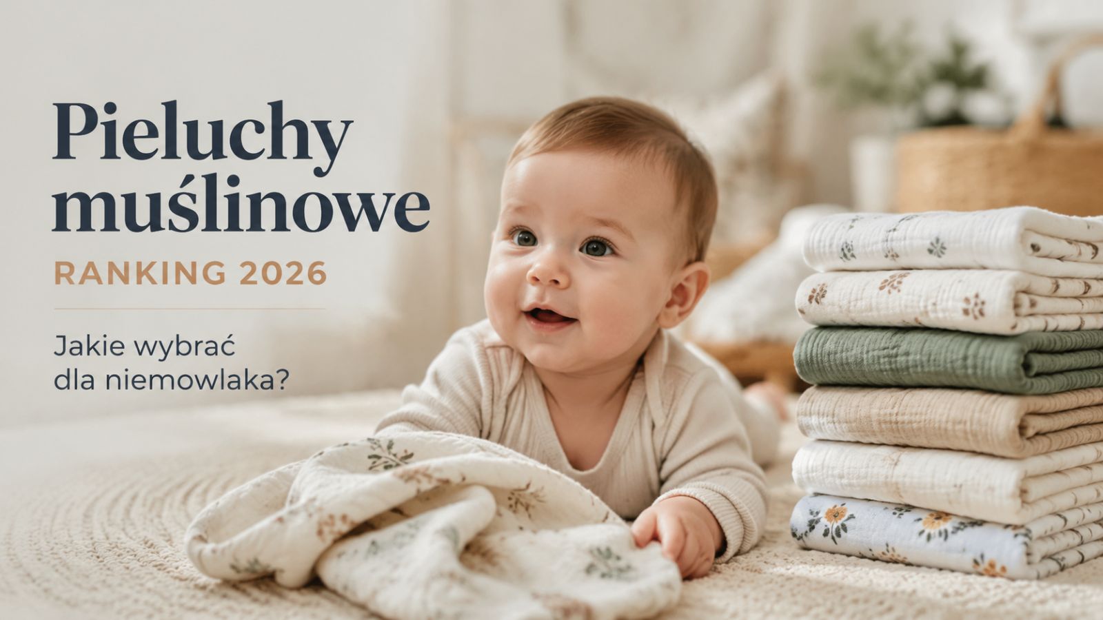 Pieluchy muślinowe – ranking 2026. Jakie wybrać dla niemowlaka?