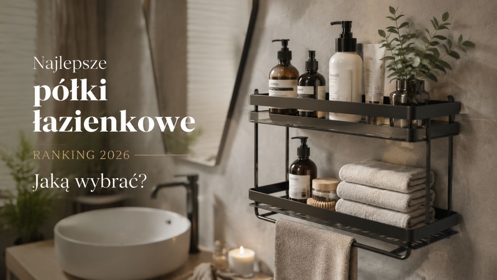 Najlepsze półki łazienkowe – ranking 2026. Jaką wybrać?