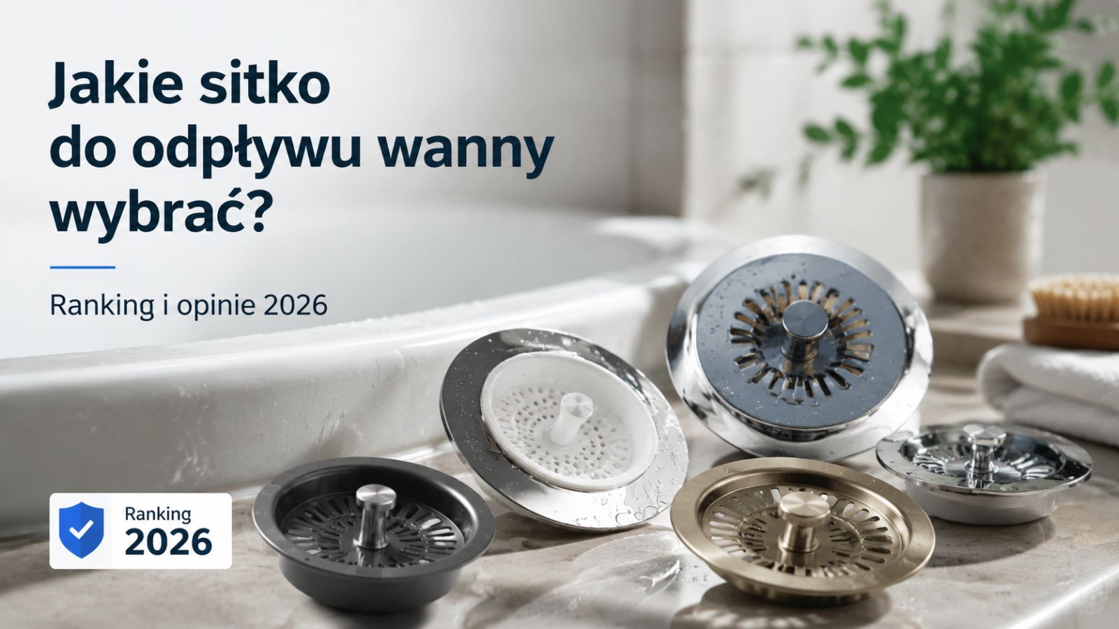 Jakie sitko do odpływu wanny wybrać? Ranking i opinie 2026
