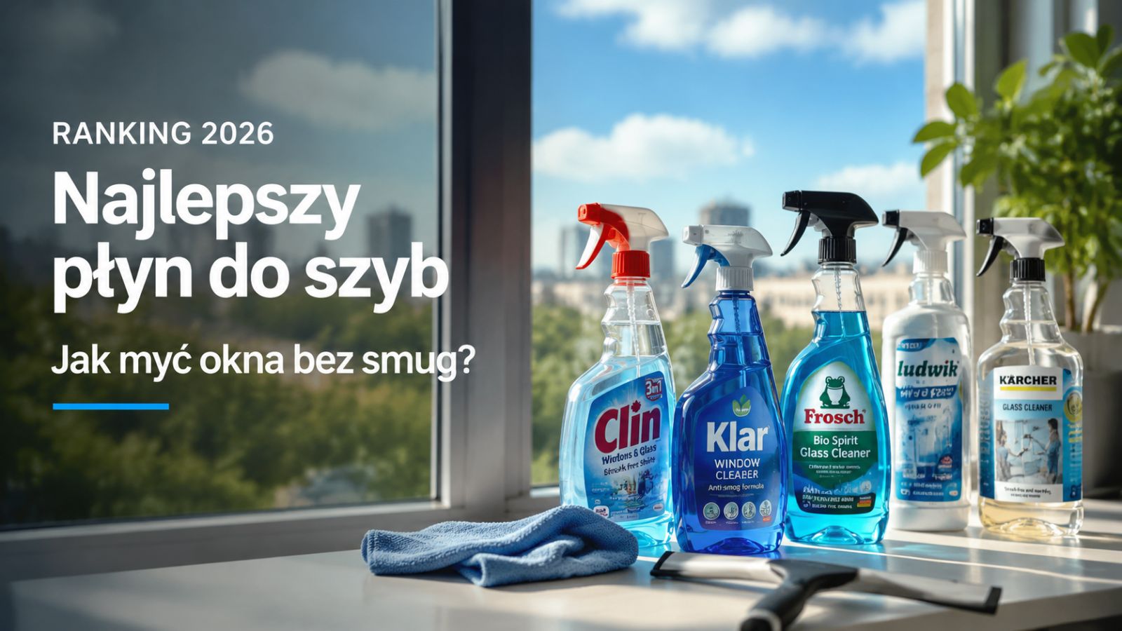 Najlepszy płyn do szyb – ranking 2026. Jak myć okna bez smug?