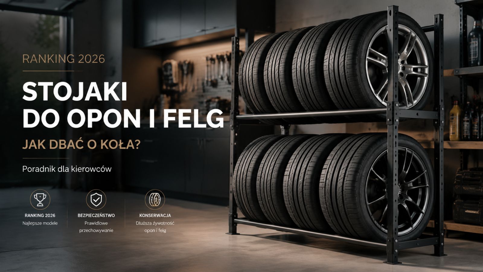Stojaki do opon i felg: Ranking 2026. Jak dbać o koła?
