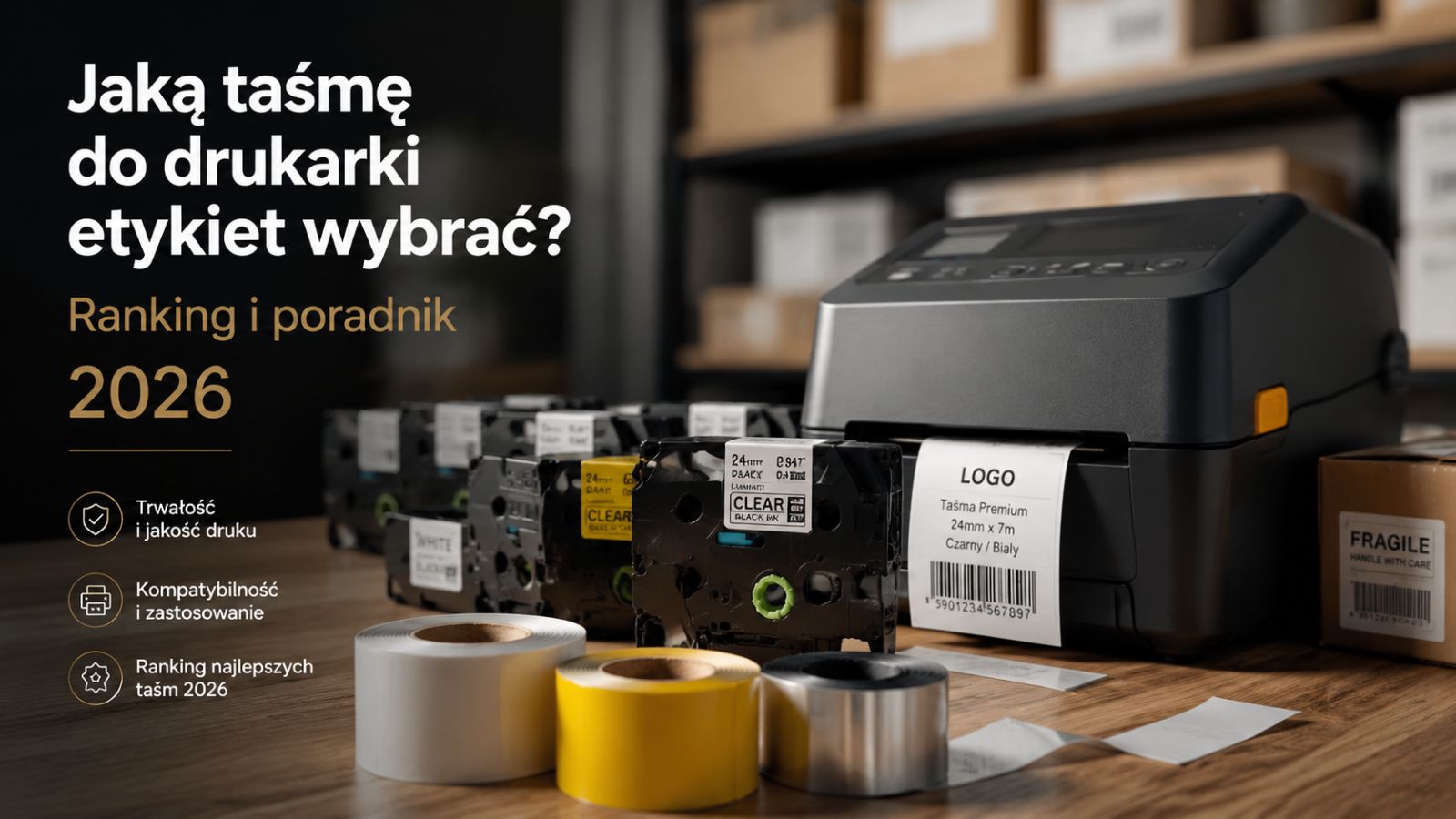 Jaką taśmę do drukarki etykiet wybrać? Ranking i poradnik 2026